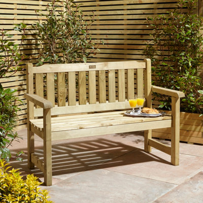 Natural Wooden Garden benches Garden seating B Q