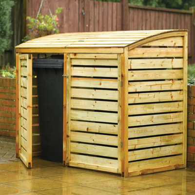 Rowlinson Double Bin Store Timber