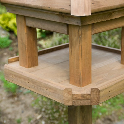Rowlinson Lechlade Timber Bird Table