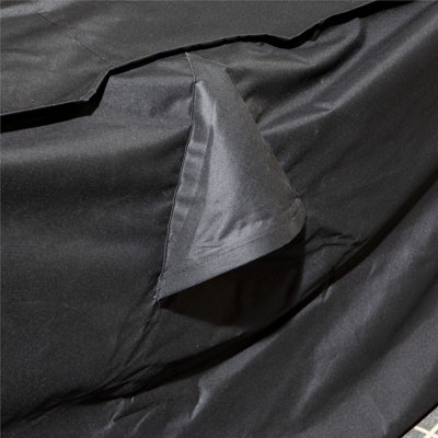 Rowlinson Rectangular Garden Furniture Set Cover Black 1.25m x 0.85m x 0.8m