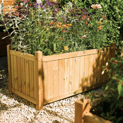 Rowlinson Rectangular Timber Planter