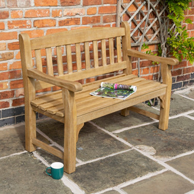 Rowlinson Tuscan Wooden Garden Park Patio Bench Chair Heavy Duty 2