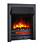 Roxby Electric Fire - Black with 110mm Spacer Kit