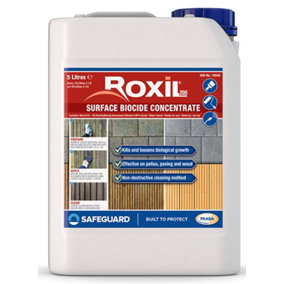 Roxil 200 Wood & Patio Cleaner - 5L - Cleans decking, fencing, wooden structures, patios and paving (200 Concentrate)