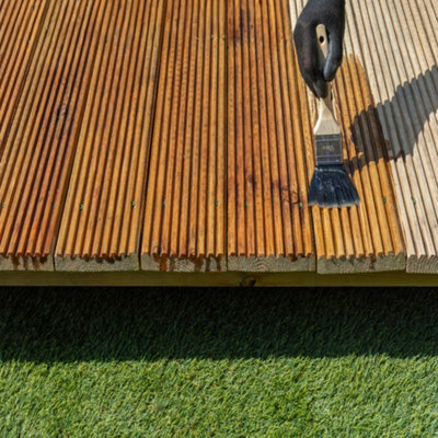 Roxil Enhanced Decking Oil - 5L Clear - Weatherproof, Nourish And Protect Outdoor Wood With Added Uv Protection~5060132767436 01c Mp