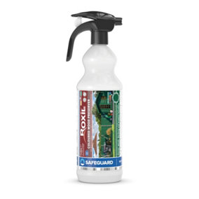 Roxil Wood Stain Preserver (1L Spray Fir Green) - 5 Year Protection Indoor & Outdoor No VOCs, Fast-Drying.