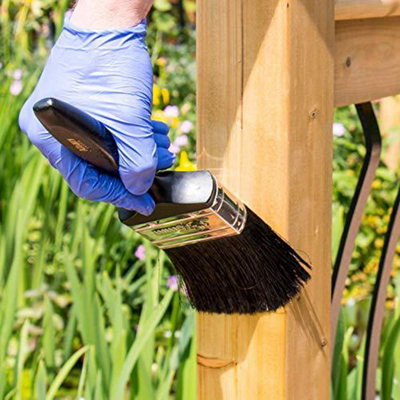 Roxil Wood Waterproofing Liquid (2x5L & Sprayer) Wood Preserver Outdoor, Wood Sealer for decking, Fence, Sheds and Furniture