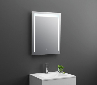 Royal Bathrooms 700 X 500mm Illuminated Bathroom LED Mirrors with Front-Lit Dimmable Anti-Fog