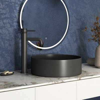 Royal Bathrooms Core Round High Rise Mono Basin Mixer Tap Sleek Design ...