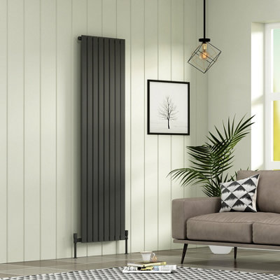 Royal Bathrooms Fluxx Single Flat Panel Vertical Designer Radiator ...