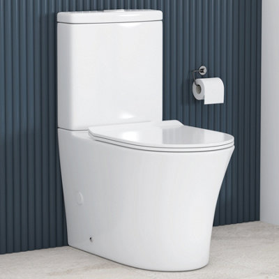 Royal Bathrooms Infinity Close Coupled Rimless Toilet and Slim Soft ...