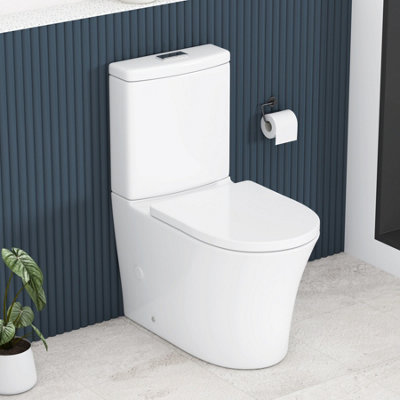 Royal Bathrooms Infinity Close Coupled Rimless Toilet and Slim Soft ...