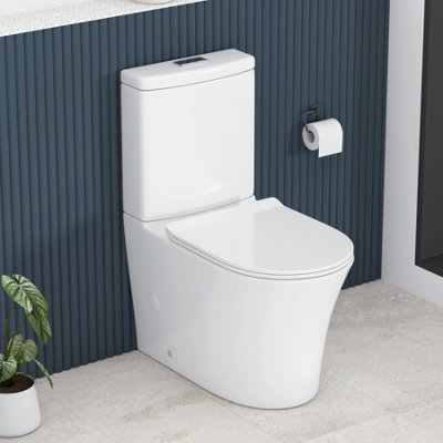 Royal Bathrooms Infinity Close Coupled Rimless Toilet and Slim Soft ...