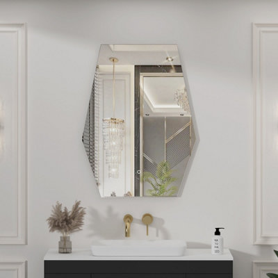 600x800mm LED Bathroom Mirror Anti-fog Illuminated Shatterproof main image 0
