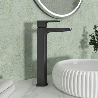 Royal Bathrooms Muro High Rise Mono Basin Mixer Tap Sleek Design - Matt ...