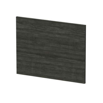 ROYAL BATHROOMS TURIN 700MM HALE BLACK MDF L-SHAPED SHOWER BATH END ...