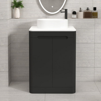 Royal Bathrooms Venice 600mm Matt Nocturne Black Freestanding Bathroom ...