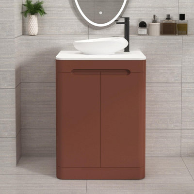 Royal Bathrooms Venice 600mm Terracotta Clay Freestanding Bathroom ...