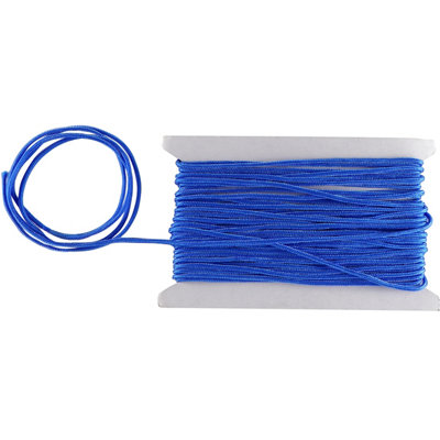 Royal Blue Nylon Cord 1.2mm Braided Rope, 10 Metres
