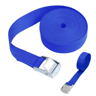 Royal Blue Ratchet Tie Down, (W)25mm Adjustable Buckled Straps (L)1M