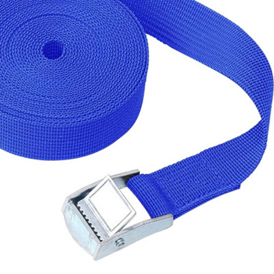 Royal Blue Ratchet Tie Down, (W)25mm Adjustable Buckled Straps (L)5M