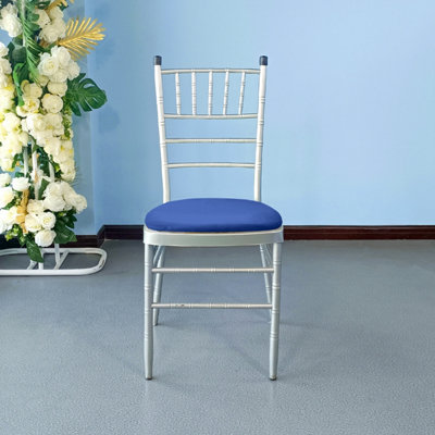Royal Blue Spandex Chair Pad Cover - Pack of 10