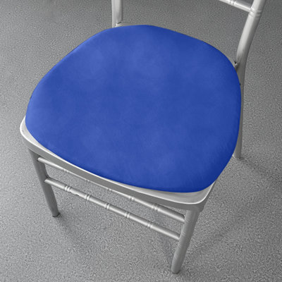 Royal Blue Spandex Chair Pad Cover - Pack of 10