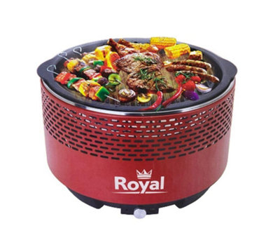 Royal Charcoal Smokeless BBQ in Red