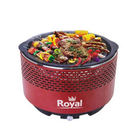 Royal Charcoal Smokeless BBQ in Red
