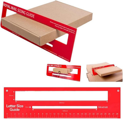 Royal Mail Postage Size Guide Ruler PPI Letter Size Guide Ruler, Post ...