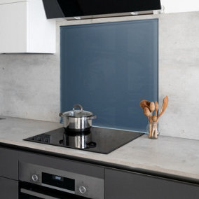 Royal Navy Toughened Glass Kitchen Splashback - 800mm x 800mm