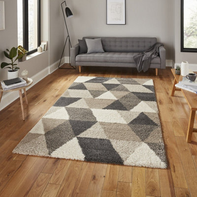 Royal Nomadic 7611 Beige/Grey Rug 160 x 230 | DIY at B&Q