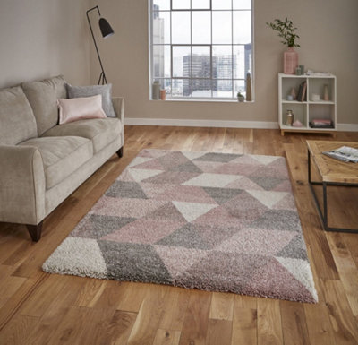 Royal Nomadic 7611 Rose/Cream Rug 160 X 220 | DIY At B&Q