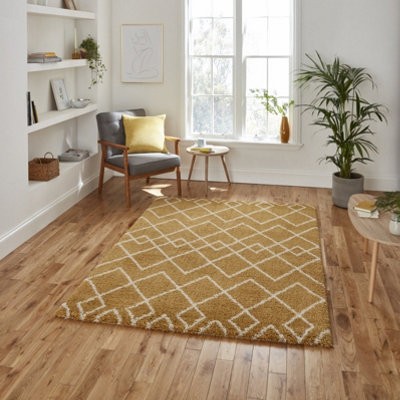 Royal Nomadic A638 Yellow Rug 120 x 170 | DIY at B&Q