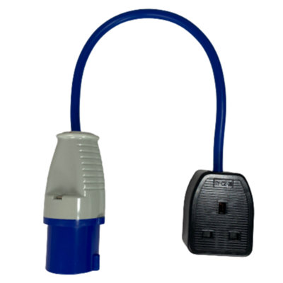 Royal Premium 16A Socket to 13A Converter Adapter 100% Copper White