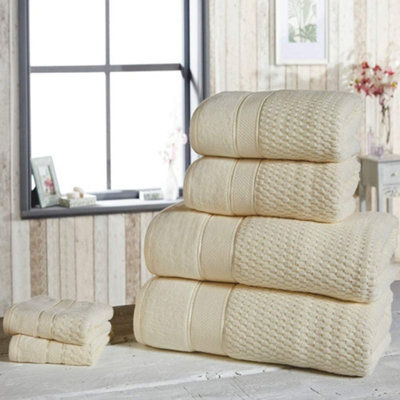 Cream bath online towels