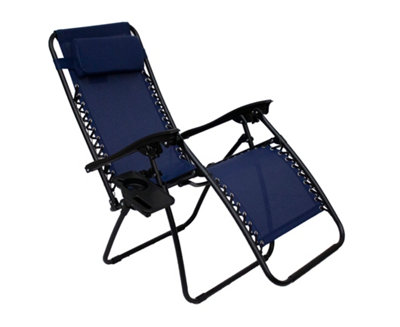 Royalcraft Zero Gravity Relaxer - Textylene/Steel - H111.5 x W65 x L70 cm - Blue