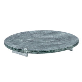 Royalford 10inch Green Marble Round Chapati Roti Rolling Board Cheese Chopping Board