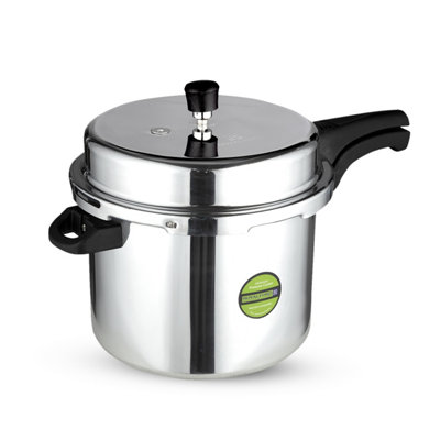 Royalford 10L Aluminium Pressure Cooker with Induction Base Cooking Steamer