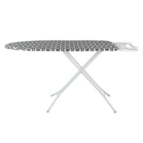 Royalford 114x33cm Ironing Board, Adjustable Height & Iron Rest Lightweight & Foldable
