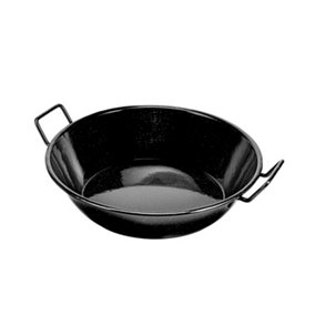 Royalford 20cm Enamel Wok Pan for Shallow & Deep Frying
