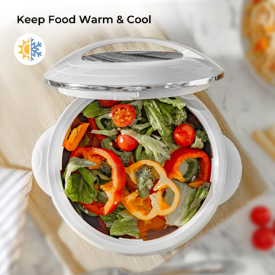 Buy Royalford 3Pc Hot Pot Insulated Food Warmer - Thermal Casserole Dish -  Double Wall Insulated Serving Online in UAE - Wigme