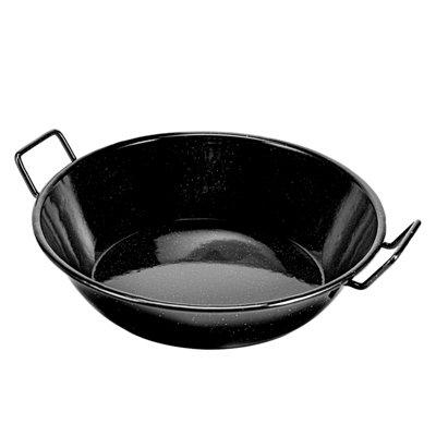 Royalford 32cm Enamel Wok Pan Induction Safe Shallow & Deep Frying