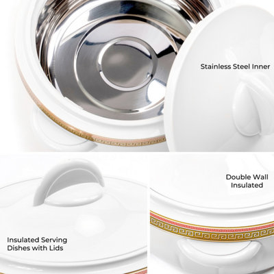 Insulated serving dishes with lids best sale