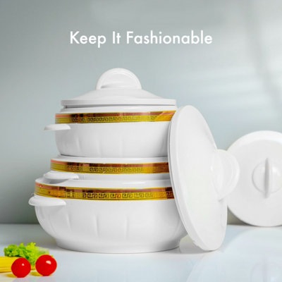 Insulated serving dishes with lids best sale