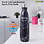 Royalford 500ml Vacuum Bottle - Double Wall Stainless Steel Flask & Water Bottle, Black