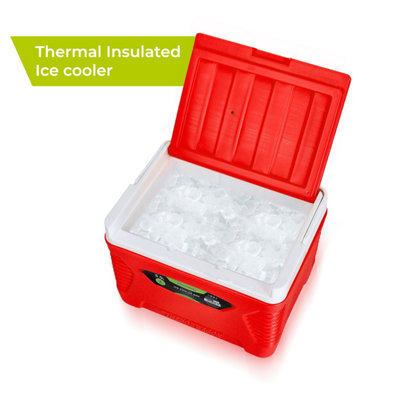 Royalford 5L Ice Cooler Box with Handle for Picnic Camping, Red