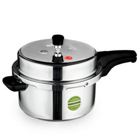 Royalford 7.5L Aluminum Pressure Cooker Kitchen Cooking Steaming with Induction Base