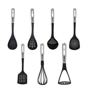 Royalford 7 PC Nylon Kitchen Utensil Set for Cooking