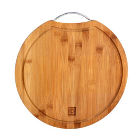 Royalford Bamboo Chopping Board Large Kitchen Cutting Board (35x1.6) cm